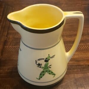 Antique Meissen Afrochutzt Germany pitcher